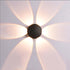 GREFAR Outdoor/Indoor LED Cube Wall Light, Modern Black six-sided Wall Sconce,3000K 6W IP65