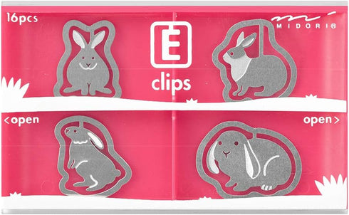 Midori 43358006 Etching Clips, Rabbit Pattern