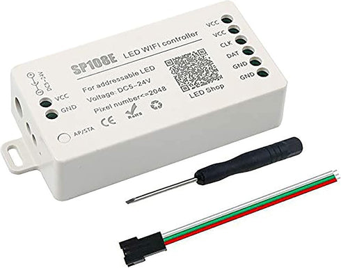 RGBZONE SP108E WiFi LED Controller, Smart APP Control, DC5V/12V/24V WS2812B WS2811 WS2815