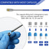 Artcome 12 PCS Capsule Filling Tool Kit for Pill Filler - Ideal Tools for Medication and Supplements