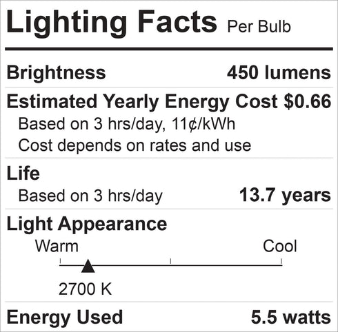 GE Relax 8-Pack 40W Equivalent Dimmable Warm White A19 LED Light Bulbs, 44898