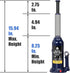 Torin 6 Ton (12,000 LBs) Hydraulic Welded Bottle Jack, Portable Jack with Pump Handle for Cas, Blue, AT90603BU by TCE