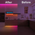 6.56ft Tatazone Bluetooth RGB+IC COB Led Strip Light with App, Chasing COB Light Strip, Segmented Control, Music Sync