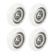 uxcell Ball Bearing Guide Pulley Roller Round Wheel - 8x30x8.5mm Double Metal Shielded (GCr15) Chrome Steel Bearings,