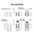 60 Pcs Wire Thread Inserts Kit, M3 M4 M5 M6 M8 M10 Stainless Steel Thread Repair Kit for Helical Repair