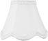 2.5x5x4 Down White Scallop Stretch Clip-on Candelabra Lampshade - Perfect for chandeliers,