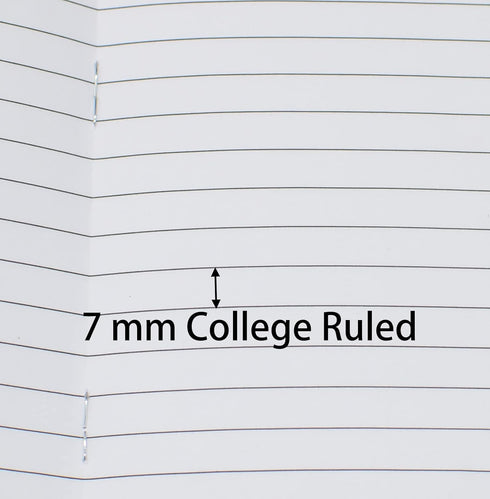 Yansanido 12 Pcs Pocket Notebook, 4.9 Inch x 3.5 Inch, 24 Sheets (48 Pages) 7mm College Ruled Portable Mini Notepads