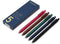 NINGSA Pure Retractable Gel Ink Pens, Retro Colored Ink, 0.5mm Extra Fine Point, 5-Pack