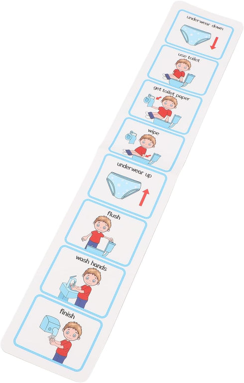 Dioche PVC Potty Training Visual Schedule for Children with ADHD, Clear Pattern and