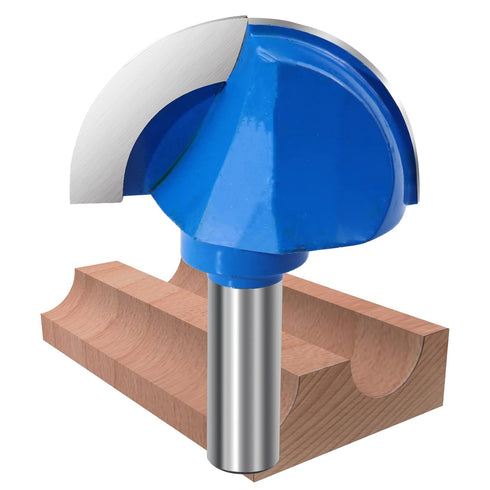 Core Box Router Bit, 1/2 Inch Shank Round Nose Cove Box Router Bit for Woodworking Milling Cutter Tool