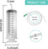 550ml Large Syringe ,Plastic Syringe with 40 Inches Plastic Tubing for Scientific Labs,Liquid,Plant Irrigation,Perfumes,Inks,Feeding Pets