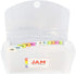 JAM PAPER Accordion Folders, 13 Pocket Plastic Expanding File, Check Size, Clear, Sold Individually