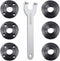 7PCS Angle Grinder Nut Wrench Kit 5/8-11 Flange Metal Lock Nut for Dewalt, Milwaukee, Makita, Bosch