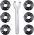 7PCS Angle Grinder Nut Wrench Kit 5/8-11 Flange Metal Lock Nut for Dewalt, Milwaukee, Makita, Bosch