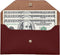 Carrotez Cash Envelopes, Reusable PU Leather Money Envelopes for Cash Gifts, 1 ea, Letter Engraving - Burgundy