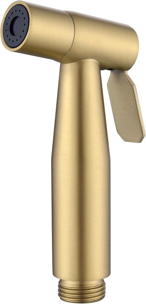 Brushed Gold Bidet Sprayer Head Only, Stainless Steel Brass Hand Bidet Sprayer