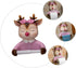 1pc Hemobllo Cute Cartoon Bathroom Toilet Paper Holder Wall-Mounted Storage Rack for Home Office and Hotel Fits Roll