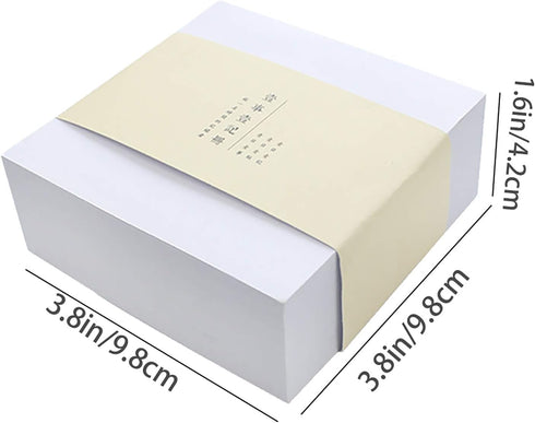 VANRA Sticky Notes 4 x 4-Inches Self-Stick Note Cube, 400-Sheets/Cube Strong Adhesive (Ivory White)
