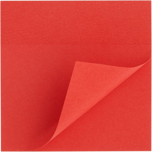 Juvale 8 Pack Bright Red Sticky Notes - 3x3 Inch Self-Stick Note Pads for Home, Office Supplies, 100 Sheets Per Pad