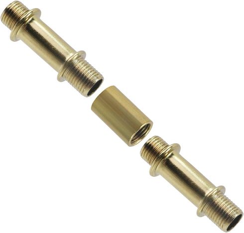 6 1.57"/40mm KUMGROT Pcs Double Ended Straight Tube Light Pole Kit with Connector Lamp Hardware Fittings for Pendant