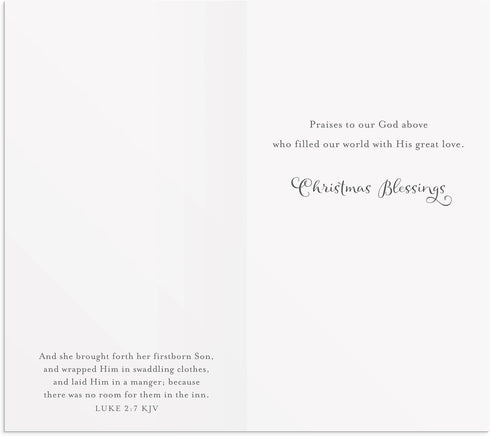 DaySpring Little Inspirations O Come Let Us Adore Him - 16 Christmas Boxed Cards, KJV (10369)