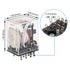 Baomain General Purpose Power Relay HH54PL AC 24V Coil with LED Indicator, Pack of 2
