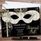 The Card Zoo White & Gold Masquerade Ball Personalized Party Thank You Cards