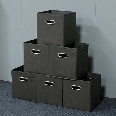 LOXGO 28.6x26.5x2.2cm File Organizer Box Storage Filing Folder Storage Filing for Desk with Lid with Hanging Folders