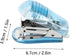 Small Handheld Stapler, Easy to Use, Practical, Durable, 2pcs for Office (White Blue)