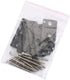 Baomain 6 Gaskets and 12 Screws Pneumatic Replacement Parts for 4V210-08 Solenoid Valve, Black