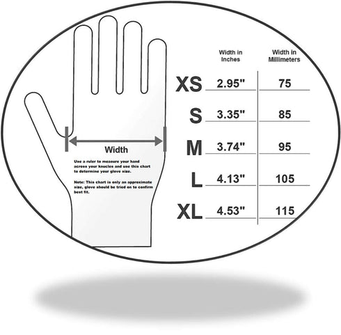 EnSure Low Derma Gray Black Powder Free Nitrile Exam Gloves, Extended Cuff (100, X-Large)