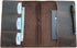 newestor Travelers Notebook Cover with Inner Pockets, Card Slots, and Pen Holder, A5 Size (Dark Brown)
