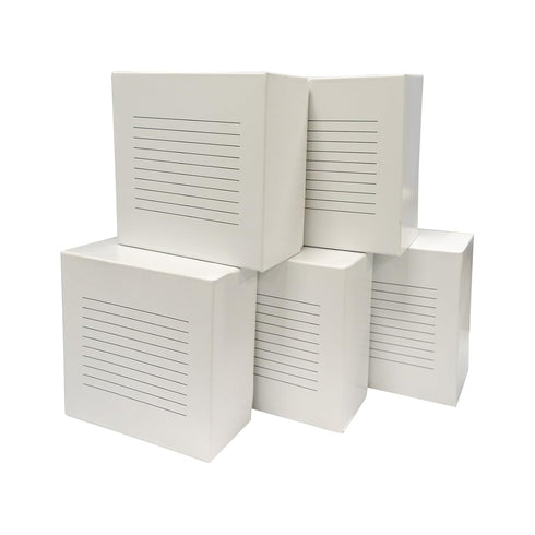 36-Well Lab Freezer Box with Lid, Cryo Storage Box for 15ml Centrifuge Tubes, White Cardboard Freezer Lab Box, 5 Pcs