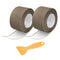 uxcell 2 Rolls Caulk Tape, 1.5" x 10.5Ft PVC Waterproof Self-Adhesive Sealing Tape for Kitchen Bathroom Toilet Sink