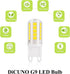 DiCUNO G9 LED Bulb 40W Daylight White 6000K 400LM G9 Bi-pin LED Bulbs for Chandelier Light, Pack of 6