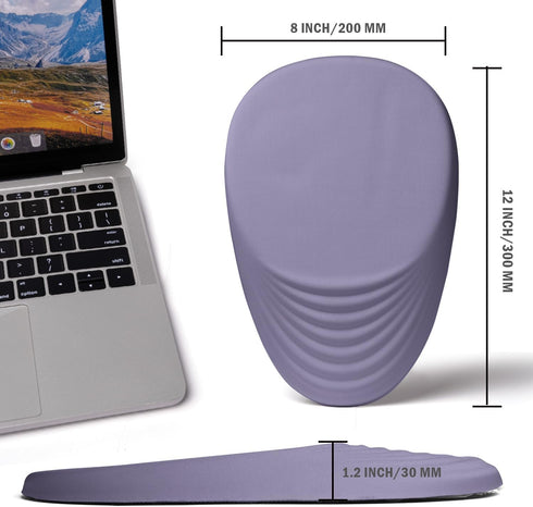 Ergonomic Mouse Pad with Wrist Rest Support, Entire Memory Foam Mouse Pad with Non-Slip PU Base, Wireless Mouse Pad,