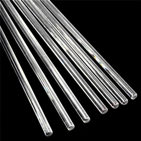 10 Pcs 200mm Glass Stir Sticks, Lab Stirring Rods for Beverage Coffee Cocktail Mixing, Kitchen Use