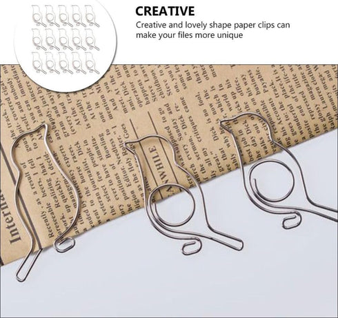 Folder Binder 60pcs Animal Note Documents, Shaped Page Binder Bird Office Ticket, Marker Document Shape Clips Bookmark Office, Clamps Bird- Shaped Paperclips Decorative Metal Bookmark by Cabilock