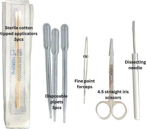 Rs' Science Set, Microscope Slide Accessory Kit - Standard Including Methylene Blue & Eosin Y Stains