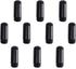 Home TZH 10 Pack Black Painted Iron Pipe, 1/2" x 2" Threaded Metal Pipe Nipple for DIY Project/Furniture/Shelving