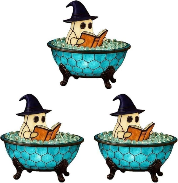Generic Cute LED Bathroom Decor Light - Ghostly Bathtub Bubble Bath Accent, Halloween
