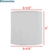Aspen Creative 31218 5-1/2" 5-1/2" 5" Small Clip-On Drum Lamp Shade in Pearl White, Top x Bottom x Slant Height