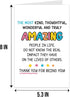 Qiliji Cute Thank You Card, Thank You Card for Friend Bestie, Appreciation Card for Family Partner Coworker Teacher