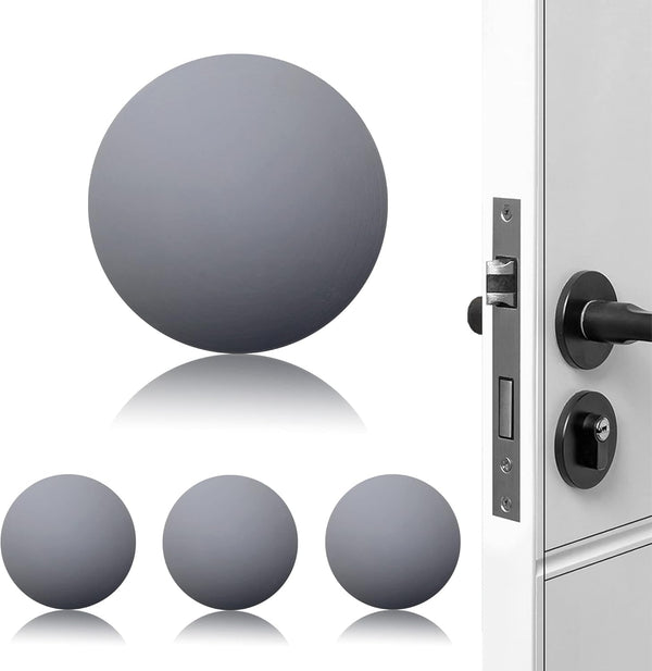 XoYoZo Door Stoppers Soft Rubber Crash Pad, Wall Protector Buffer Guard for Doorknob and Door Handle, Self Adhesive