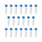 Bettomshin 100Pcs 10ml Round Bottom Centrifuge Tubes with Screw-on Cap, Transparent Mini Plastic Storage Containers