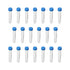 Bettomshin 100Pcs 10ml Round Bottom Centrifuge Tubes with Screw-on Cap, Transparent Mini Plastic Storage Containers