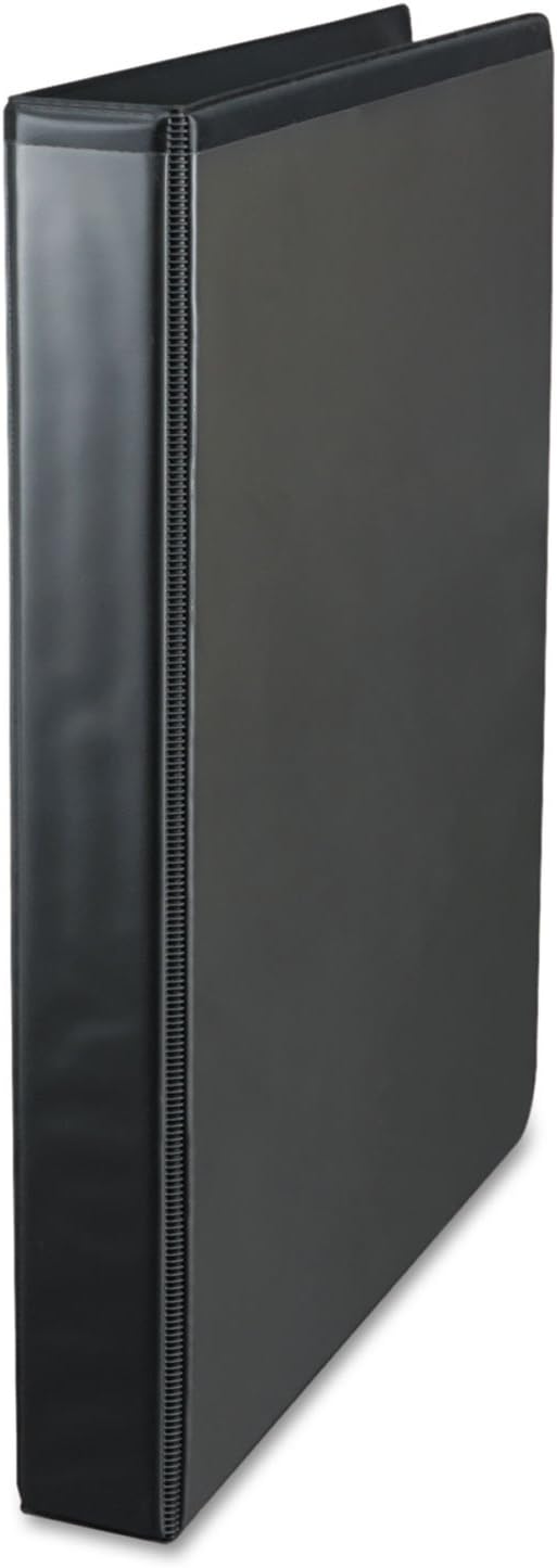 Universal 30711 Push-Open Deluxe Plus D-Ring View Binder, 1-Inch Capacity, 8-1/2 x 11, Black