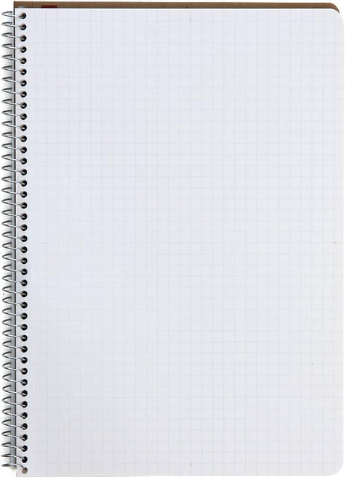 Maruman N247 Ring Notebook, 0.2 inch (5 mm) Square Ruled, A5, 40 Pieces, Set of 10