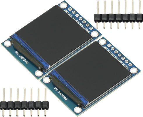 GODIYMODULES 2 Pcs IPS 1.3 Inch 3.3V 7PIN Full Color TFT Display Screen