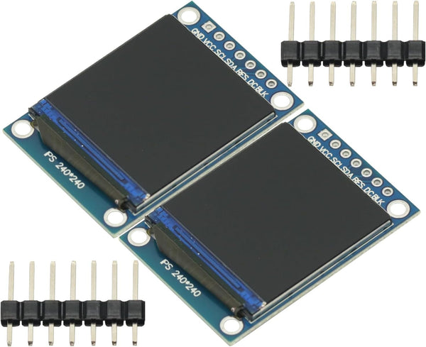 GODIYMODULES 2 Pcs IPS 1.3 Inch 3.3V 7PIN Full Color TFT Display Screen